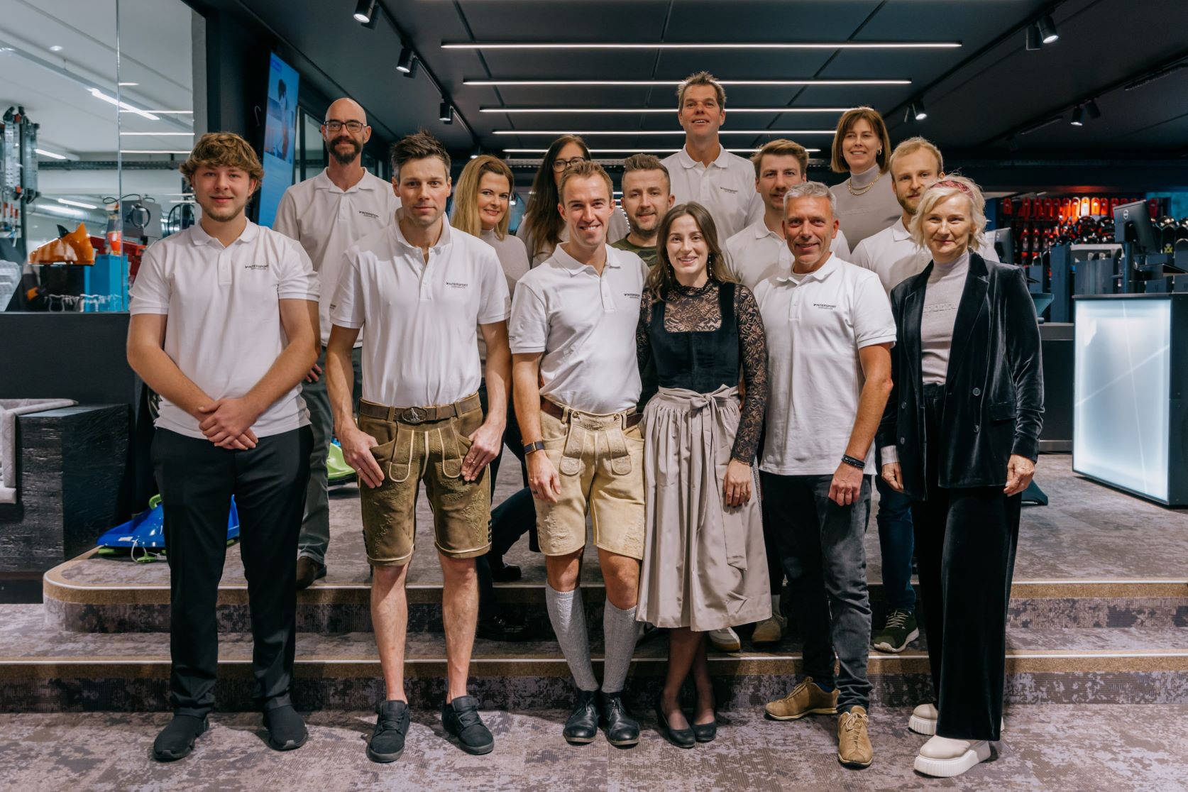 Das motivierte Team von Sport Gerhardter